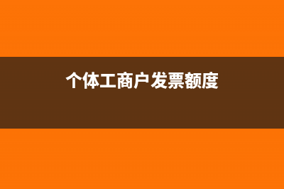 个体工商户发票银行可以是个人吗(个体工商户发票额度)