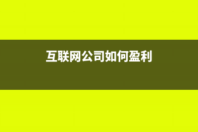 互联网公司如何做账(互联网公司如何盈利)