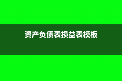 资产负债表里损益类科目一级科目都有哪些(资产负债表损益表模板)