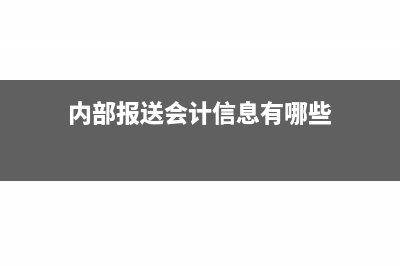 企业内部会计报表包括哪些(内部报送会计信息有哪些)