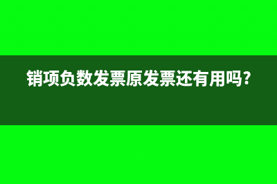 发票销项负数价税合计大写怎么填(销项负数发票原发票还有用吗?)