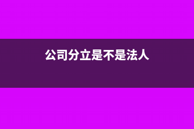公司分立是不是缴纳契税(公司分立是不是法人)