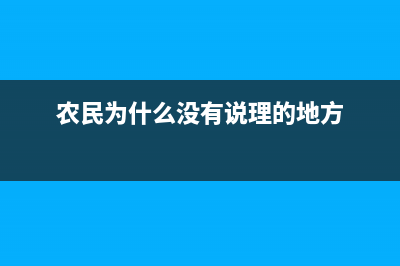 农民没有办法提供发票给公司的如何抵扣进项(农民为什么没有说理的地方)