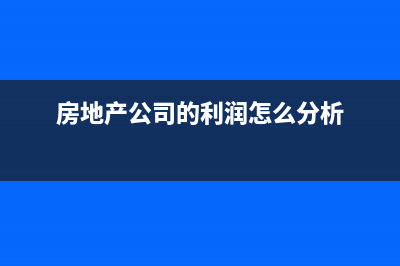 房地产公司的利息支出如何进行扣除(房地产公司的利润怎么分析)