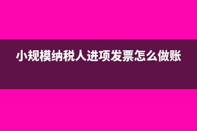 小规模纳税人进项税额可以抵扣吗？(小规模纳税人进项发票怎么做账)