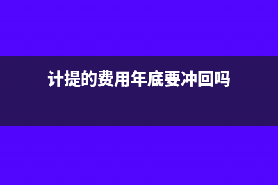 当年计提费用无法取得发票如何做会计处理？(计提的费用年底要冲回吗)