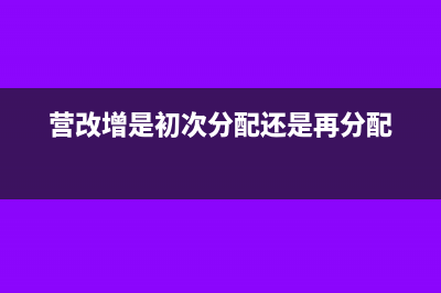 营改增后分支机构增值税纳税申报方法指南及注意事项(营改增是初次分配还是再分配)