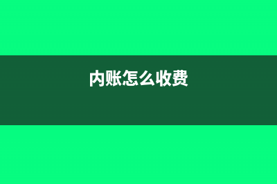内帐返利怎么做分录?(内账怎么收费)
