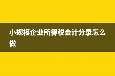 小规模企业所得税减免是什么意思?(小规模企业所得税会计分录怎么做)