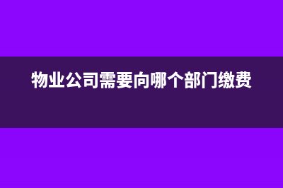 物业公司缴纳地产抬头的电费如何入账?(物业公司需要向哪个部门缴费)