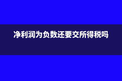 净现金流量净损失抵减所得税吗?(净现金流量率计算公式)