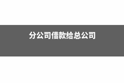 借分公司的款收不回来怎么处理(分公司借款给总公司)