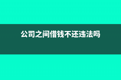 公司之间借钱不还账务上如何处理?(公司之间借钱不还违法吗)