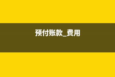 预付经费时的账务处理(预付账款 费用)