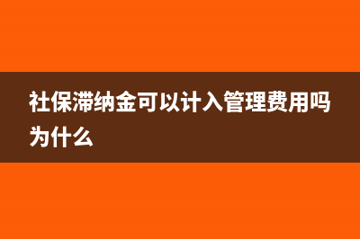 社保滞纳金可以分月摊吗?(社保滞纳金可以计入管理费用吗为什么)