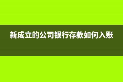 公司成立购买银行进账单工本费分怎么写?(新成立的公司银行存款如何入账)
