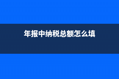 年报中纳税总额包括残疾人保障金吗(年报中纳税总额怎么填)