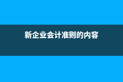 企业新准则下应付福利费如何结转科目？(新企业会计准则的内容)
