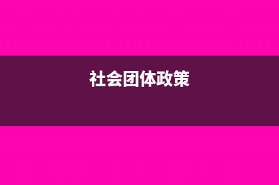 社会团体增加固定资产怎么入账(社会团体政策)