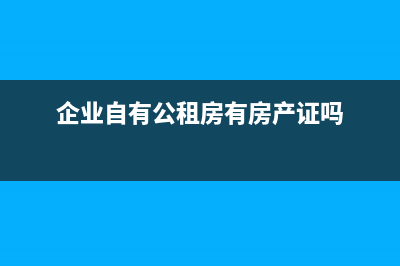 企业自有公租房的房租收入怎么做账(企业自有公租房有房产证吗)
