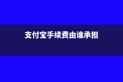 取得付宝手续费发票该怎么做账务处理？(支付宝手续费由谁承担)