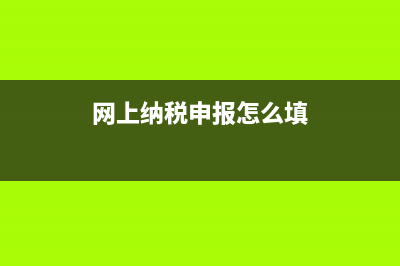 网上申报纳税时间一般是什么时候?(网上纳税申报怎么填)