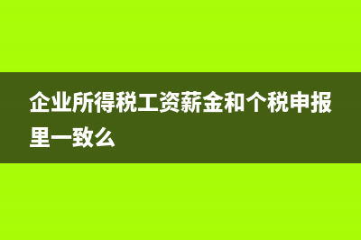 企业所得税工资薪金是否包括个人社保？(企业所得税工资薪金和个税申报里一致么)