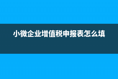 小微企业增值税优惠政策与未达起征点区别有哪些？(小微企业增值税申报表怎么填)