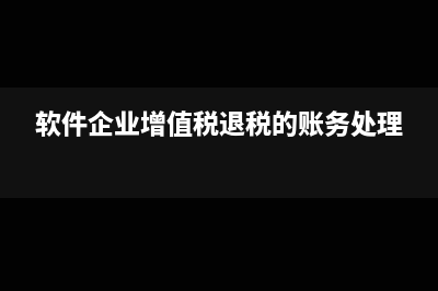 软件企业退了增值税就要做纳税评估吗？(软件企业增值税退税的账务处理)