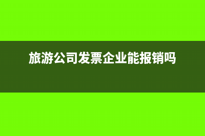 旅游公司的发票开出来是免税的吗(旅游公司发票企业能报销吗)