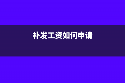 补发工资如何申报个人所得税?(补发工资如何申请)