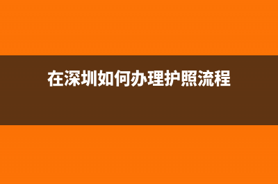 在深圳如何办理《丢失增值税专用发票已报税证明单》？(在深圳如何办理护照流程)