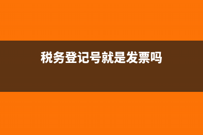 税务登记号就是扣缴义务人识别号吗？(税务登记号就是发票吗)