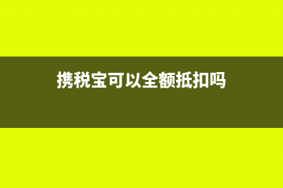 关于携税宝会计科目的问题(携税宝可以全额抵扣吗)