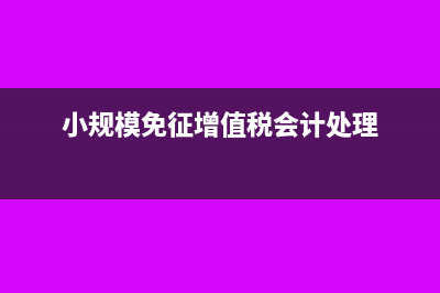 增值税会计处理规定有哪些？(小规模免征增值税会计处理)