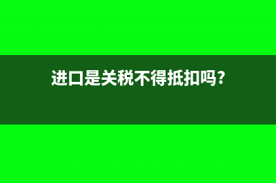 政府规费可以做进项抵扣吗?