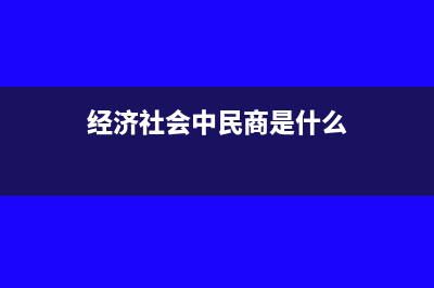 经济社会中民商法的价值何在？(经济社会中民商是什么)