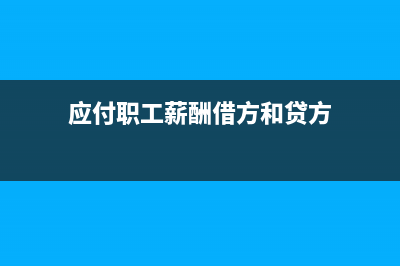 应付职工薪酬借方金额表示什么?(应付职工薪酬借方和贷方)