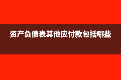资产负债表其他应收款怎么填(资产负债表其他应付款包括哪些)