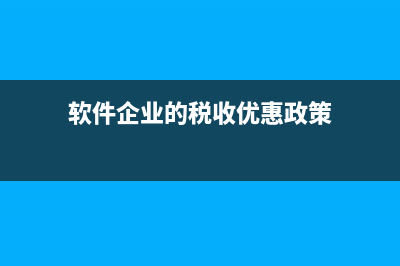 软件企业a201030表第15行怎么填(软件企业的税收优惠政策)