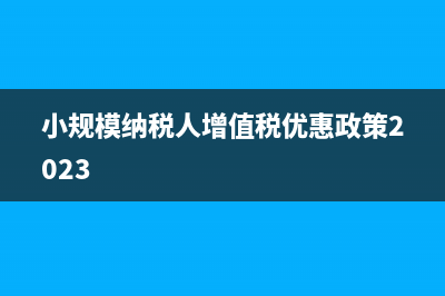 小规模纳税人增值税纳税申报表为负数可以申报吗?(小规模纳税人增值税优惠政策2023)
