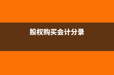 购买股权借款产生的利息能否税前扣除(股权购买会计分录)
