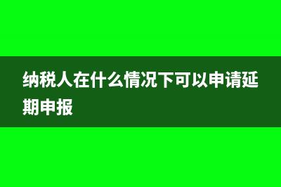 纳税人在什么情况下需要提供纳税担保(纳税人在什么情况下可以申请延期申报)