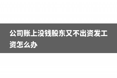 公司账上没钱股东出资采购原料?(公司账上没钱股东又不出资发工资怎么办)