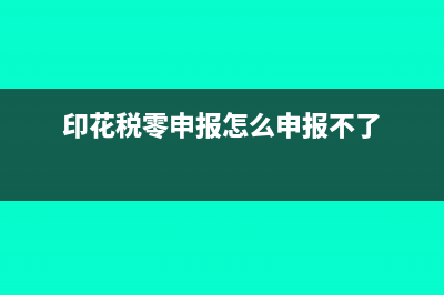 印花税零申报怎么申报(印花税零申报怎么申报不了)