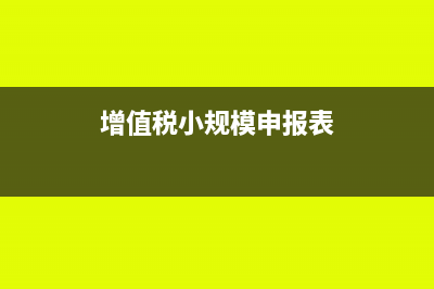 增值税小规模申报表如何填写(增值税小规模申报表)