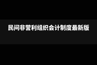 民间非营利组织银行手续费计入什么科目(民间非营利组织会计制度最新版)