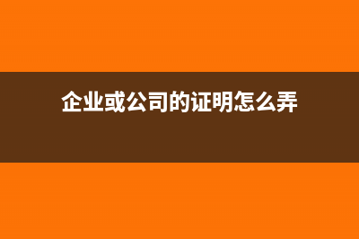 如何证明企业电子发票票种资质(企业或公司的证明怎么弄)