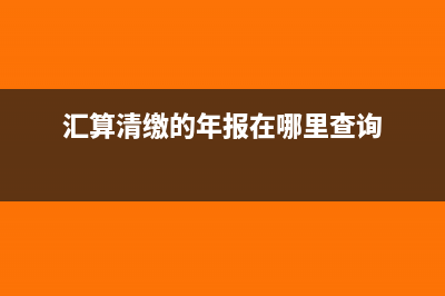汇算清缴中的年报可以更正申报吗(汇算清缴的年报在哪里查询)