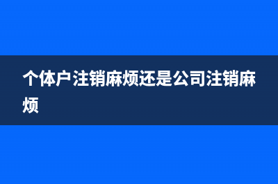 个体户有财务章吗(个体户财务章必须刻吗)